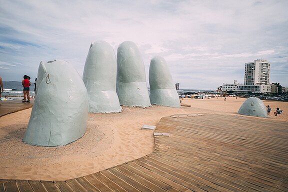 Der Skulpturenpark in Punta del Este